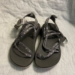 Chaco Gray Patterned Strappy Sandals